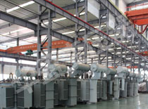 保定非晶合金变压器生产现场